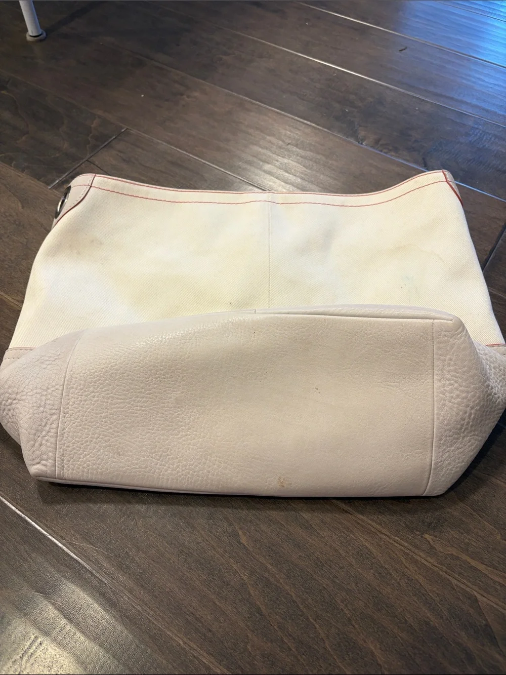 Vintage Canvas Coach Hobo Purse missing strap